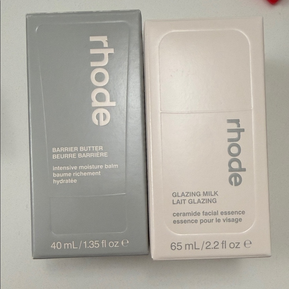 RHODE Skincare Set in Gray and Cream